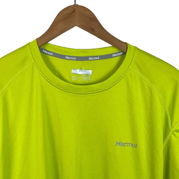 TS548 Mens Marmot Outdoor Hiking Brand Performance Athletic Shirt XXL - Picture 3 of 6